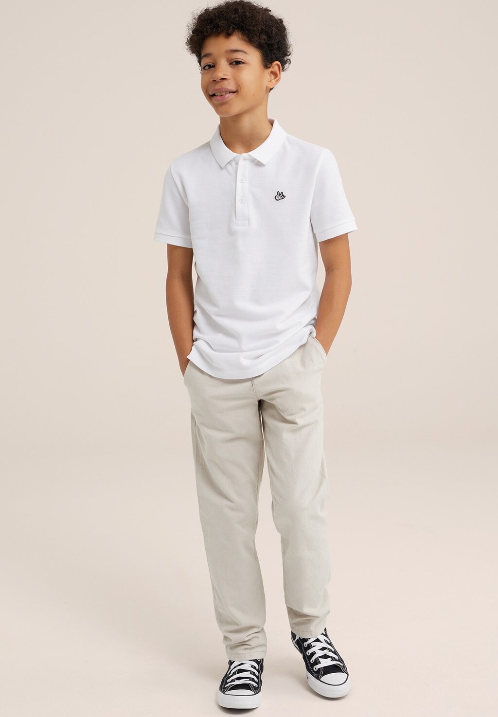 

Рубашка-поло WE Fashion, цвет white