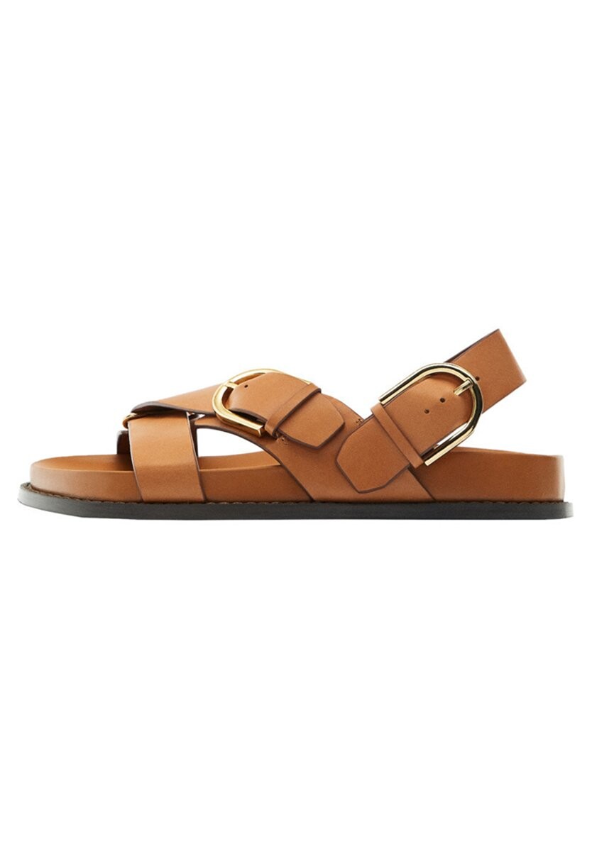

Сандалии CRISS CROSS С ПРЯЖКАМИ Massimo Dutti, коричневый