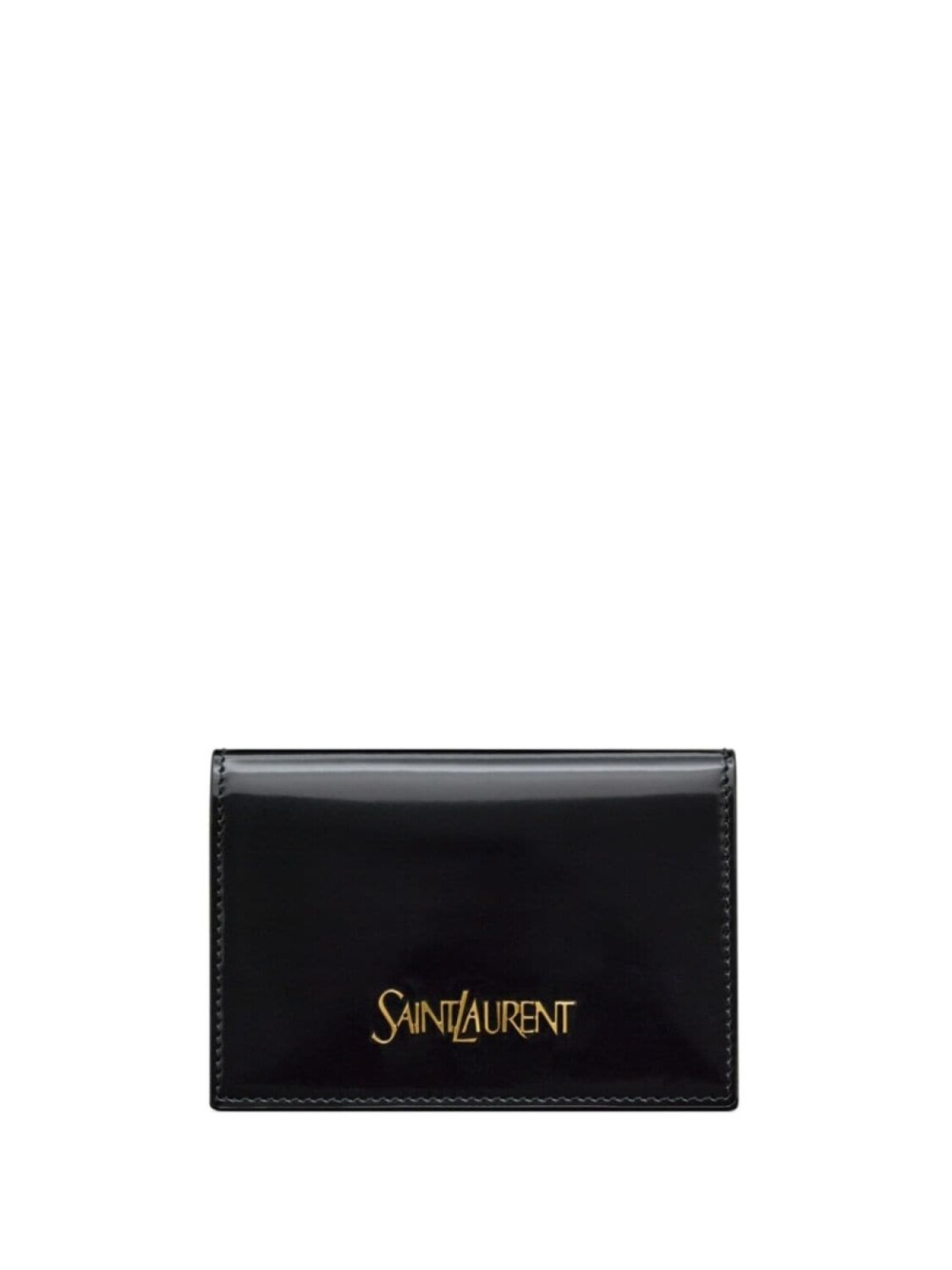 

Saint Laurent картхолдер с логотипом, черный