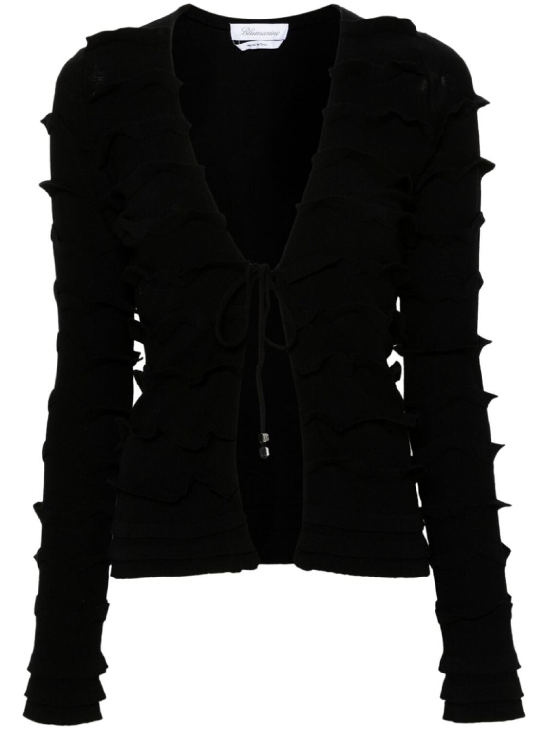 

Blumarine кардиган с оборками, черный