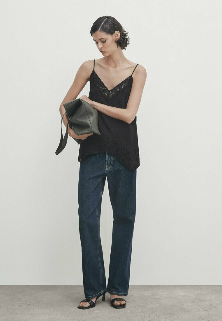 

Топ Massimo Dutti, черный