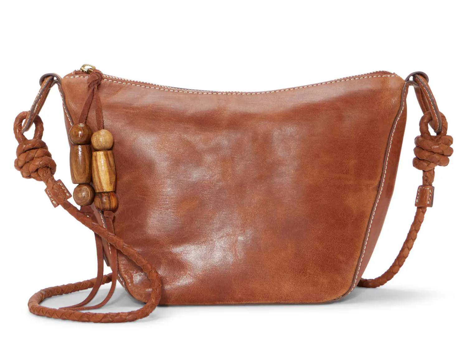 

Полукожаная сумка через плечо Lucky Brand, коричневый