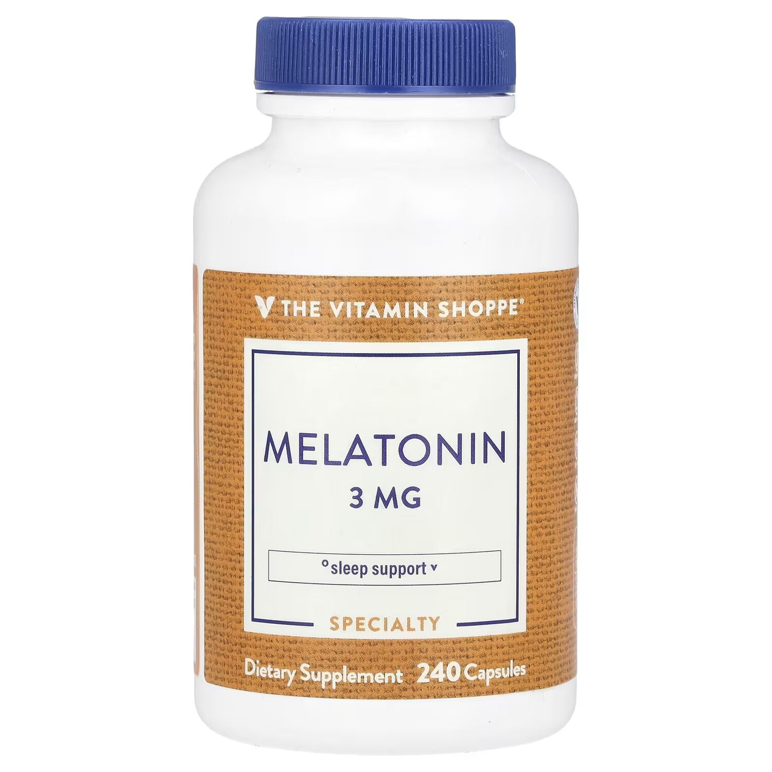 

Мелатонин, 3 мг, 240 капсул The Vitamin Shoppe
