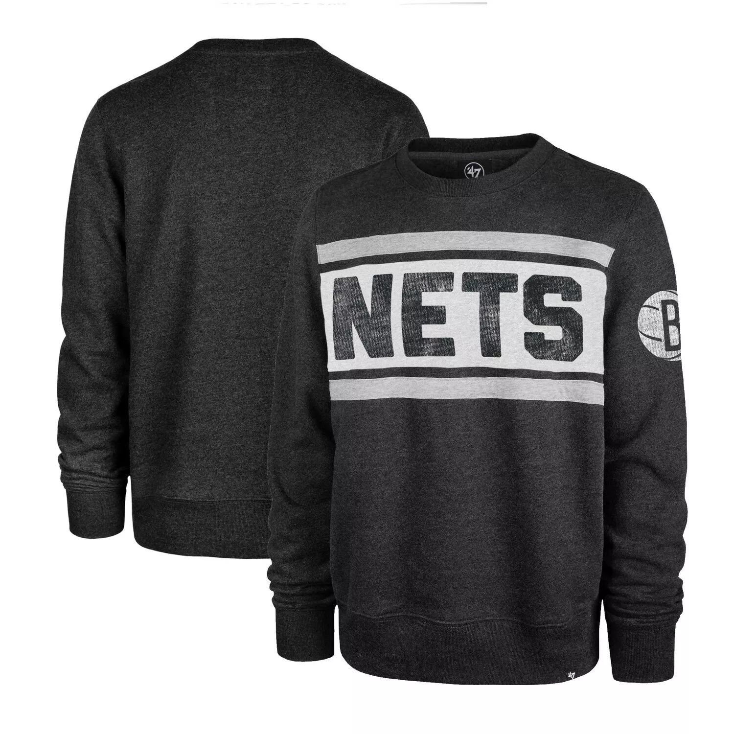 

Мужской пуловер '47 Heather Black Brooklyn Nets Tribeca Emerson свитшот