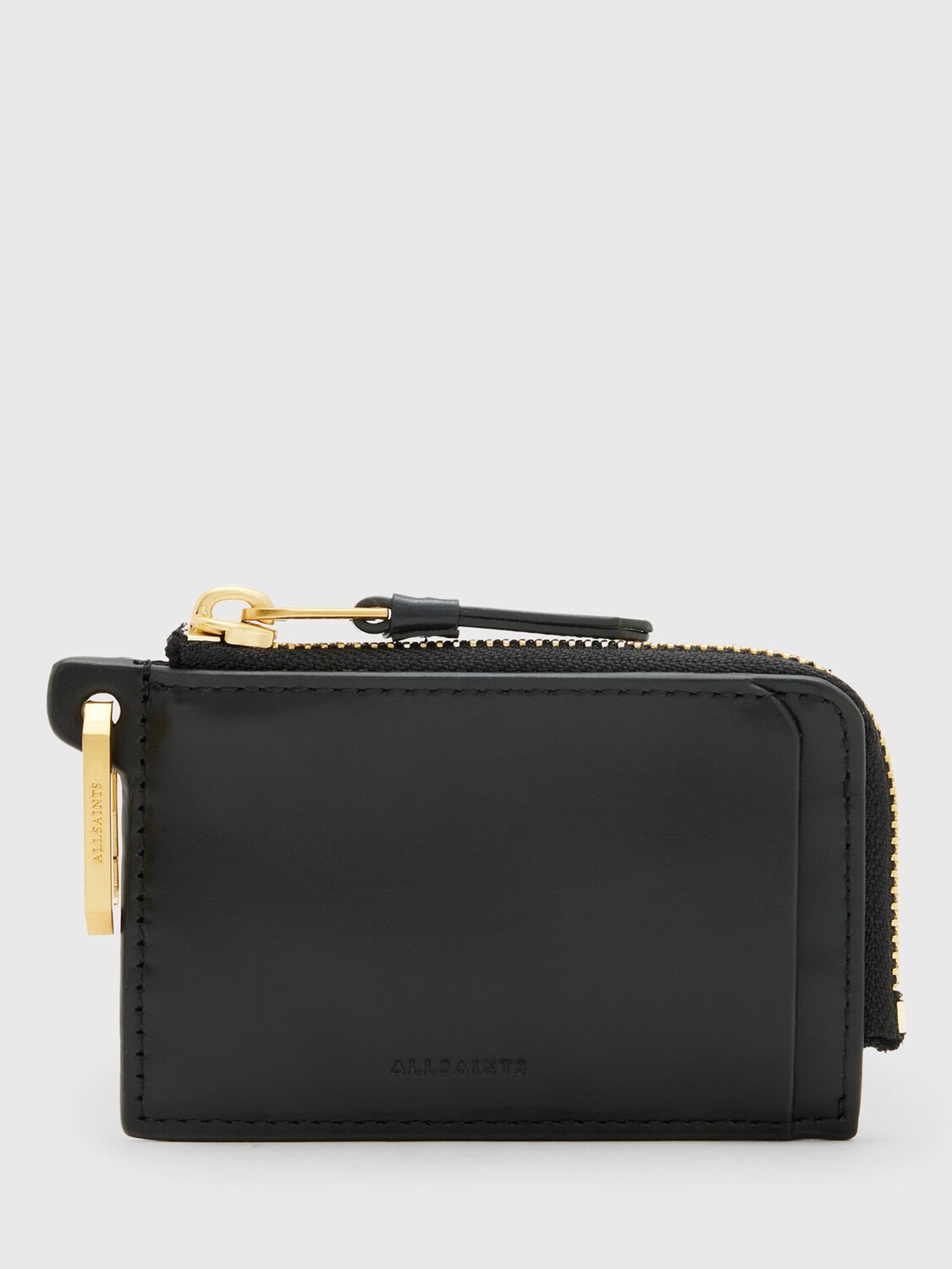 

Кожаный кошелек Remy AllSaints, черный