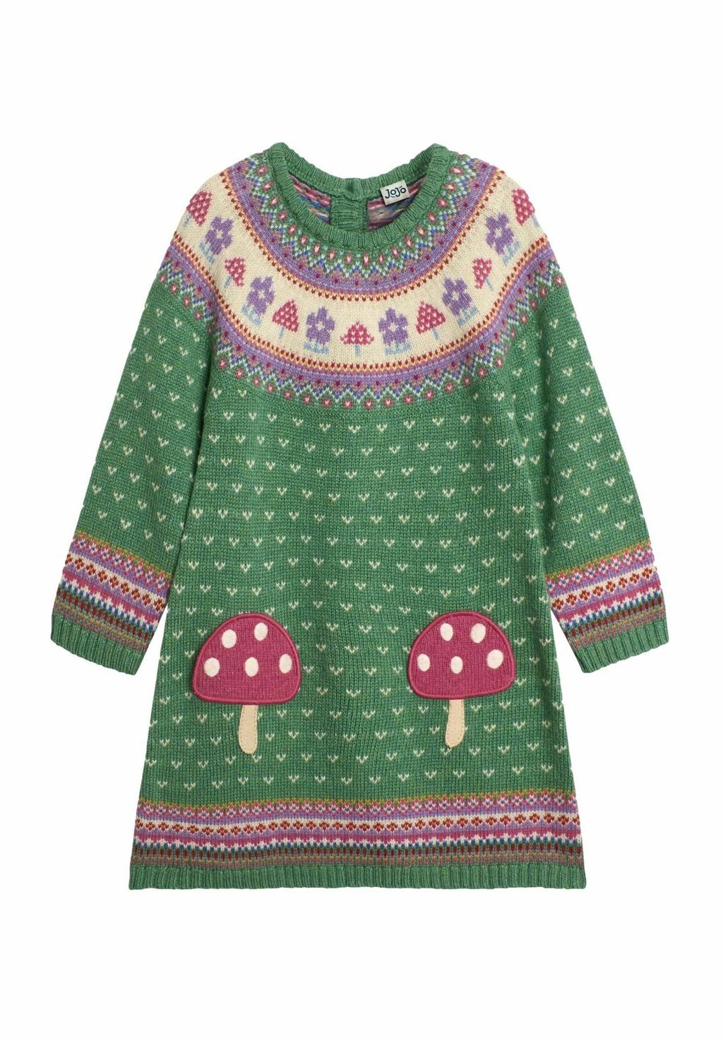 

Платье-джемпер TOADSTOOL FAIR ISLE-REGULAR FIT JoJo Maman Bébé, зеленый