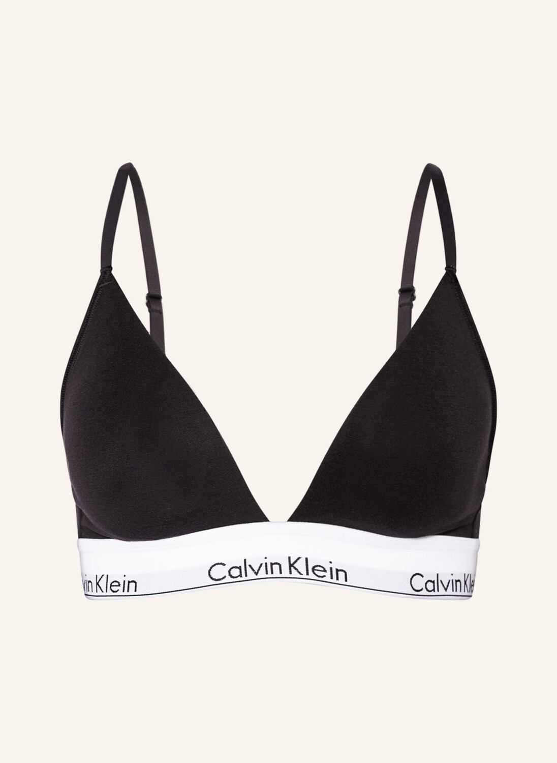 

Бюстгальтер с треугольными чашками modern cotton Calvin Klein, черный