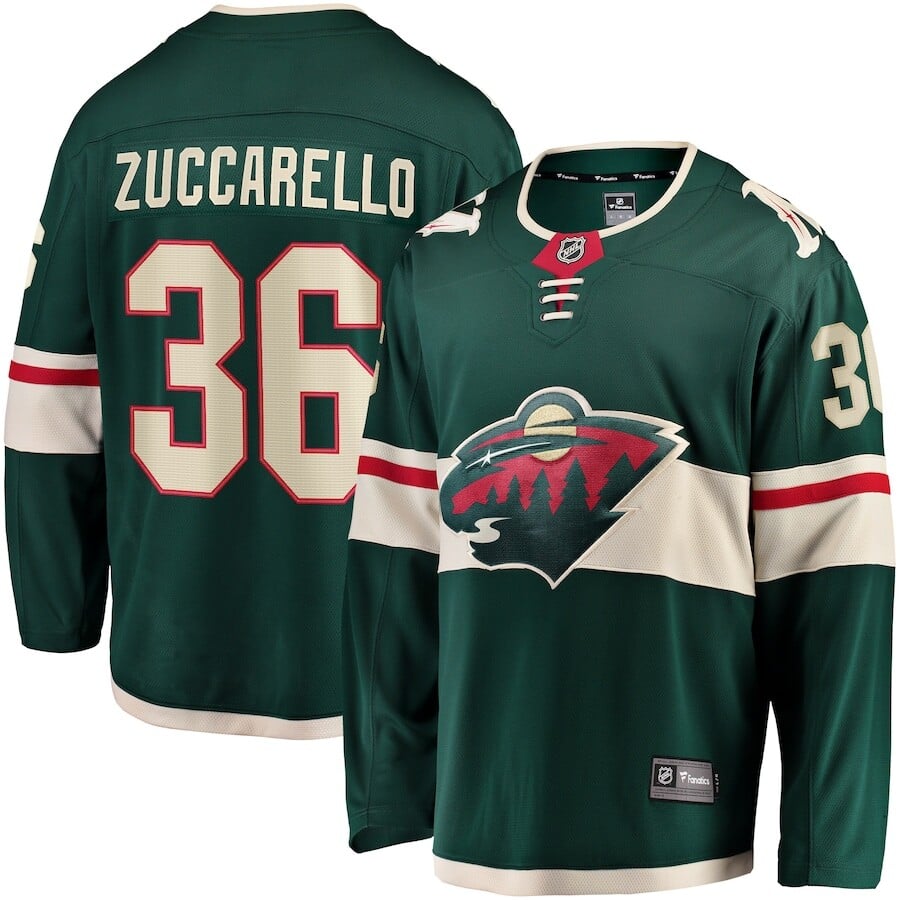 

Джерси Fanatics Branded Minnesota Wild, зеленый