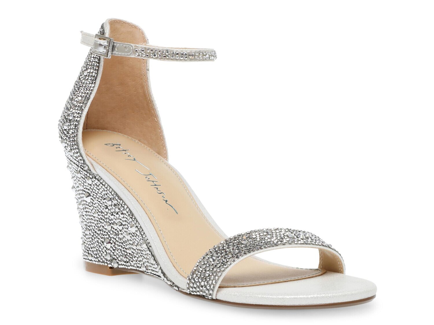 

Сандалии Betsey Johnson Debie, серебряный металлик