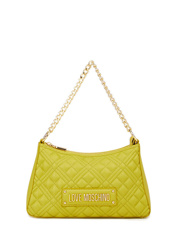 

Женская сумка через плечо с светло-зеленым логотипом Love Moschino