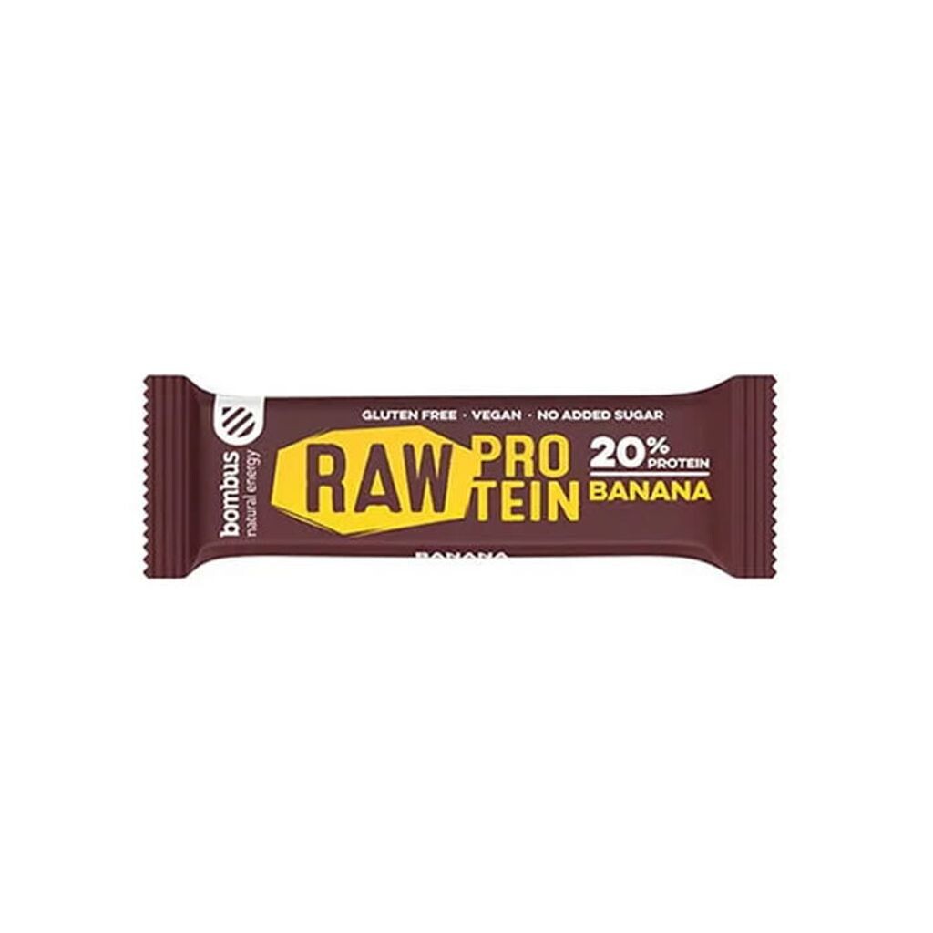

Батончик RAW PROTEIN с бананом без глютена 50 г Bombus
