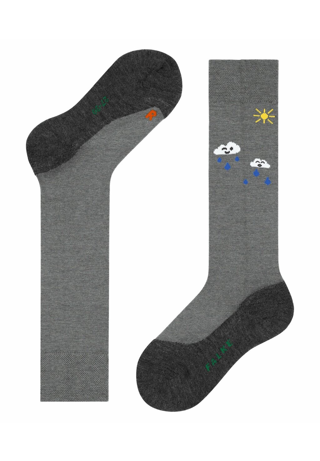 

Носки Active Rainboot Knee High Anatomical Fit FALKE, цвет light grey mel