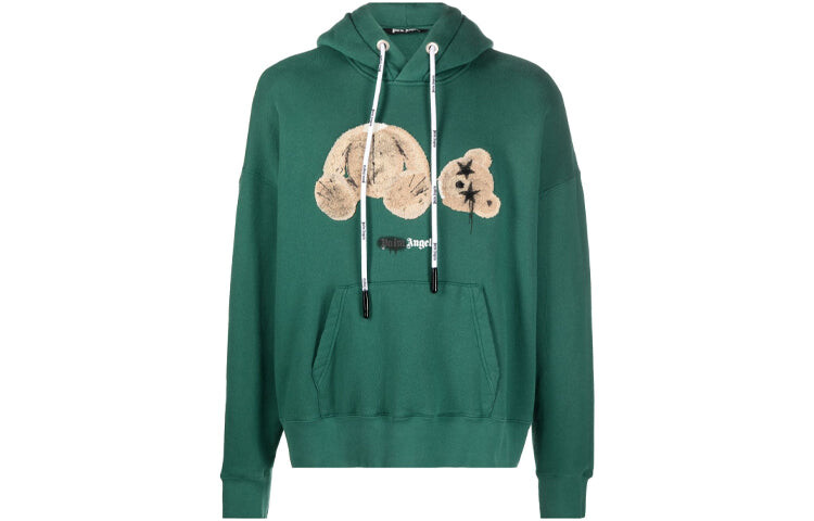 

Толстовка Palm Angels Bear с принтом, зелёный / коричневый, Зеленый