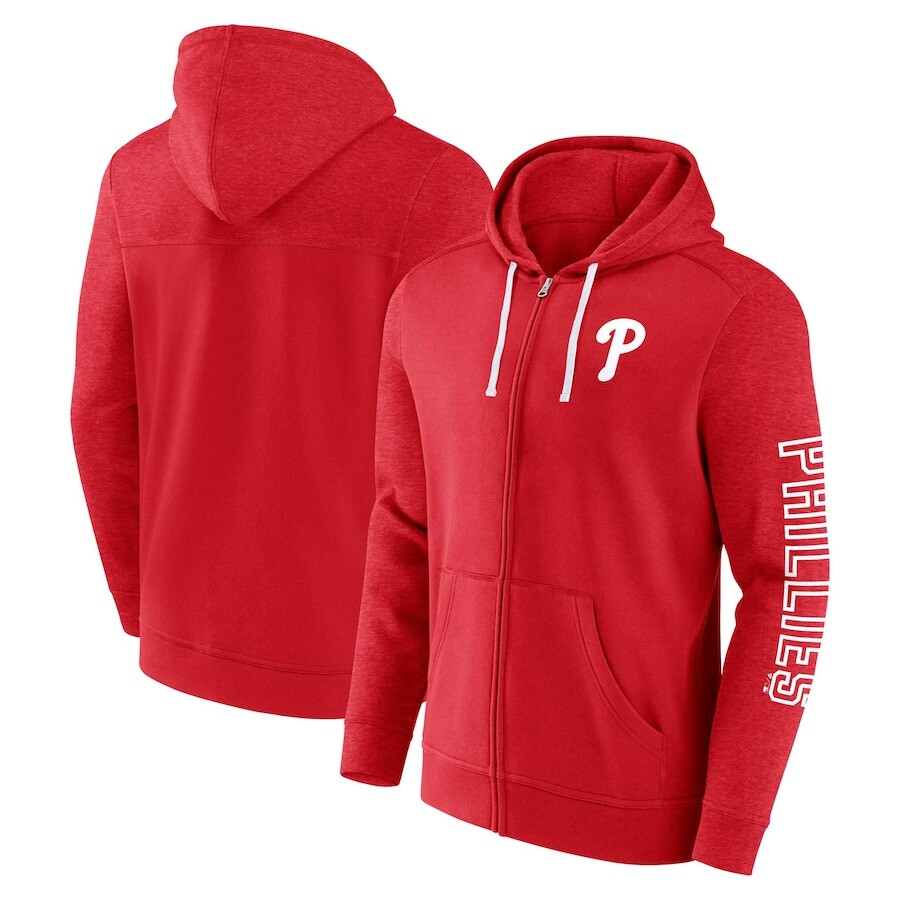 

Толстовка на молнии Fanatics Branded Philadelphia Phillies, красный