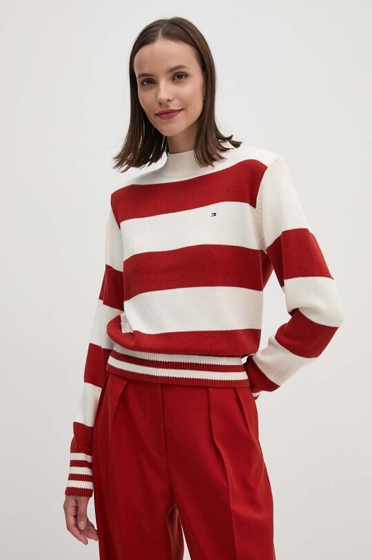 

Хлопковый свитер Tommy Hilfiger, бордовый