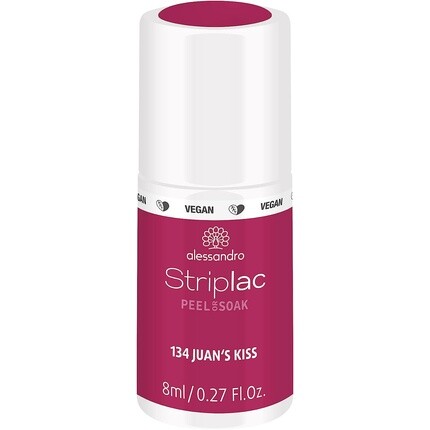 

Alessandro Striplac Peel or Soak Vegan Juan's Kiss Dark Purple LED лак для ногтей 8 мл