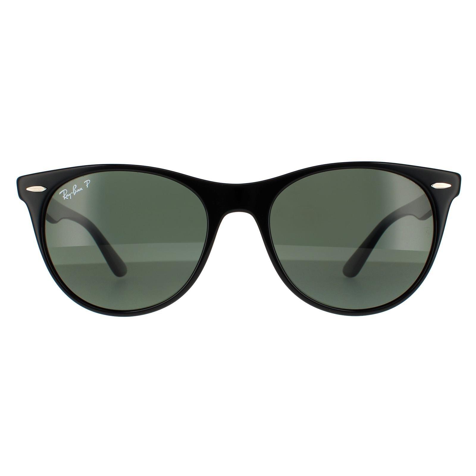 Круглые черные поляризованные солнцезащитные очки зеленого цвета G-15 Ray-Ban, черный