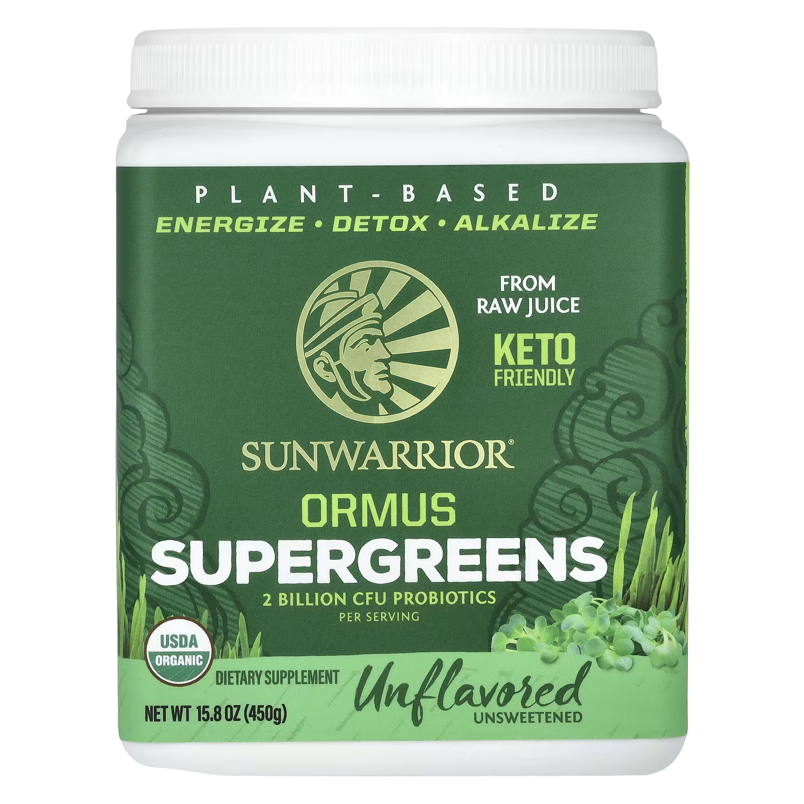 Пищевая добавка Sunwarrior Ormus Supergreens пищевая добавка sunwarrior белковые пептиды для построения коллагена таитянская ваниль 500г