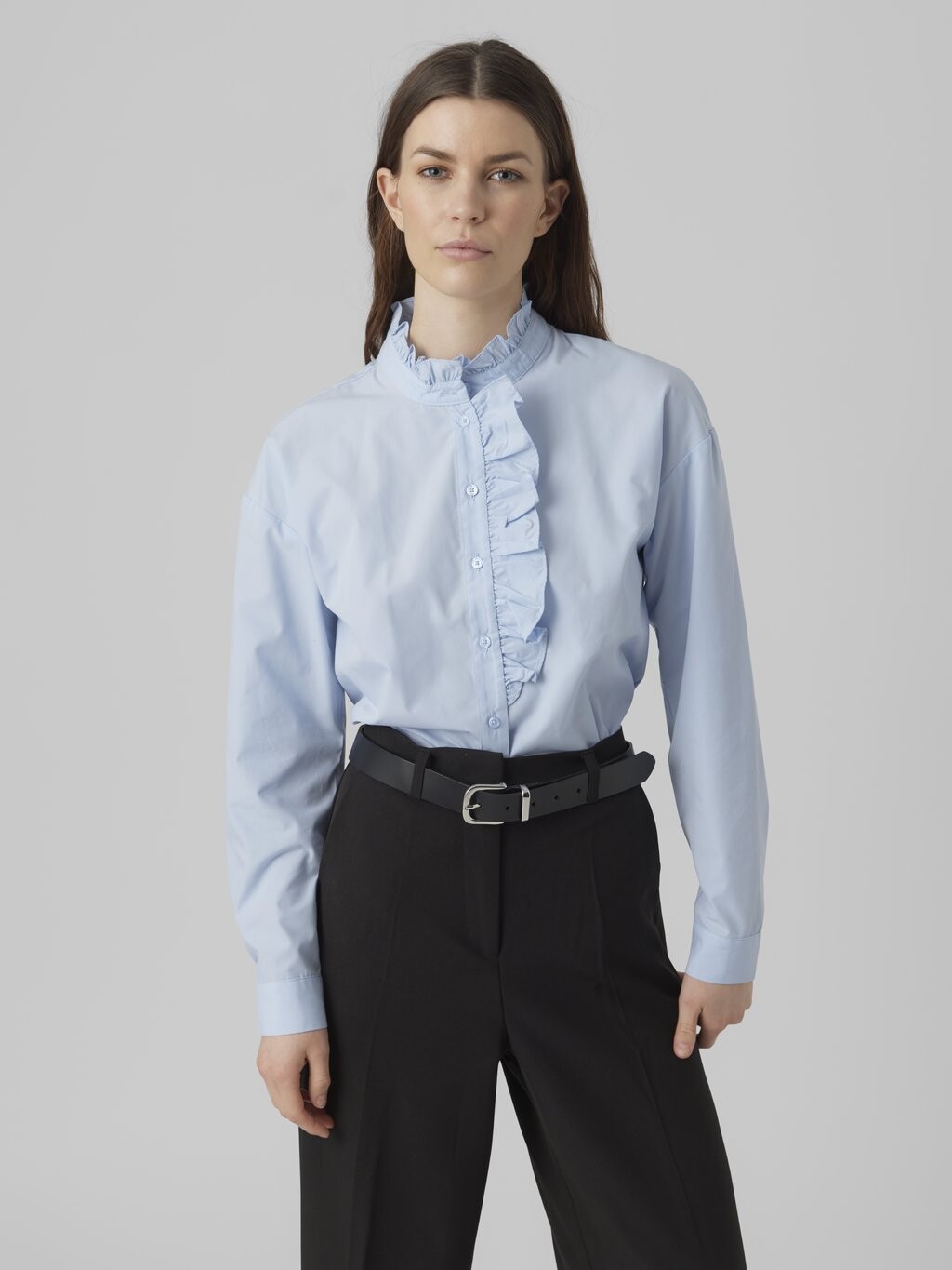 

Рубашка Vero Moda, голубой