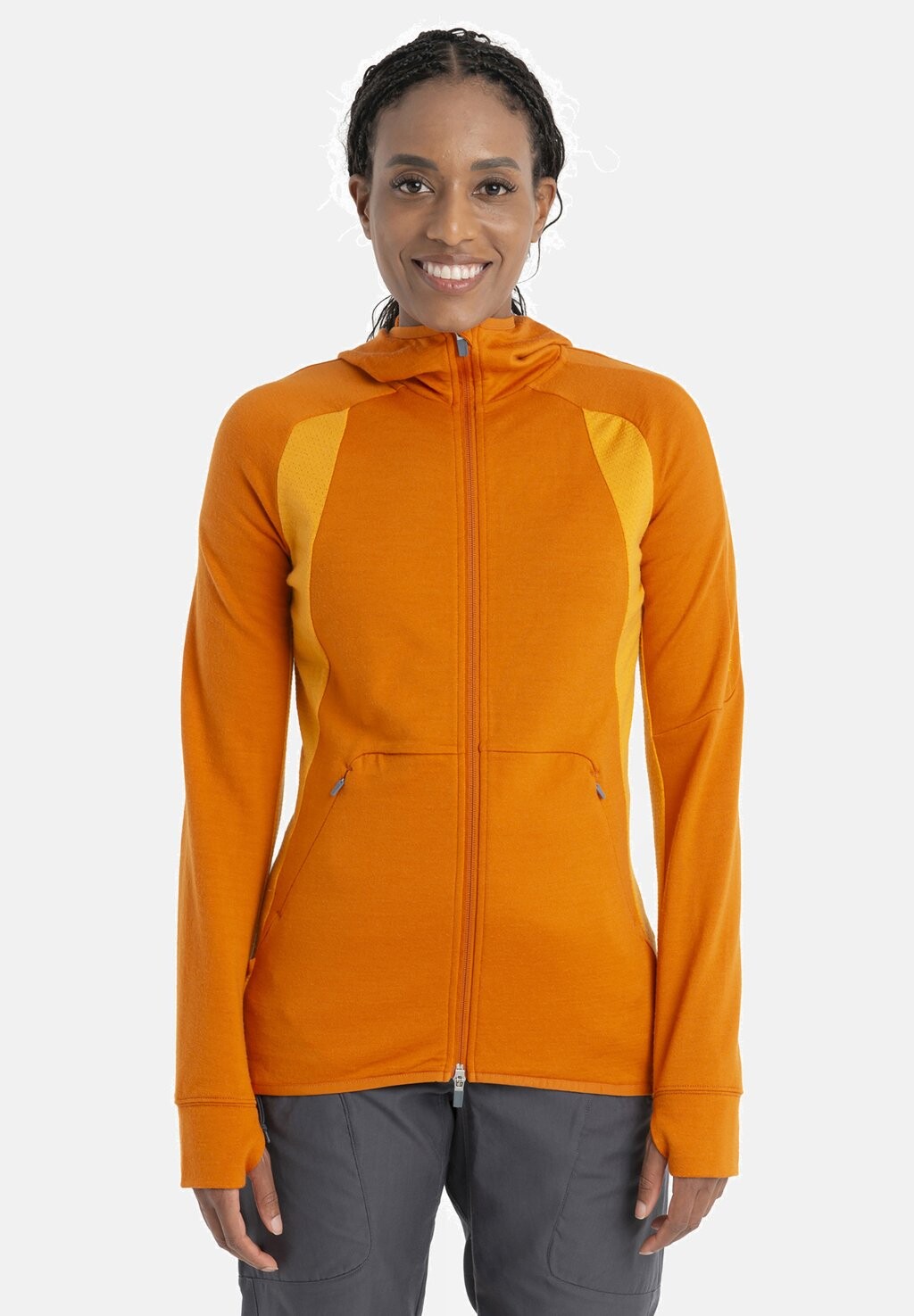 

Толстовка на молнии QUANTUM ZONEKNIT LS ZIP Icebreaker, Earth Solar cb