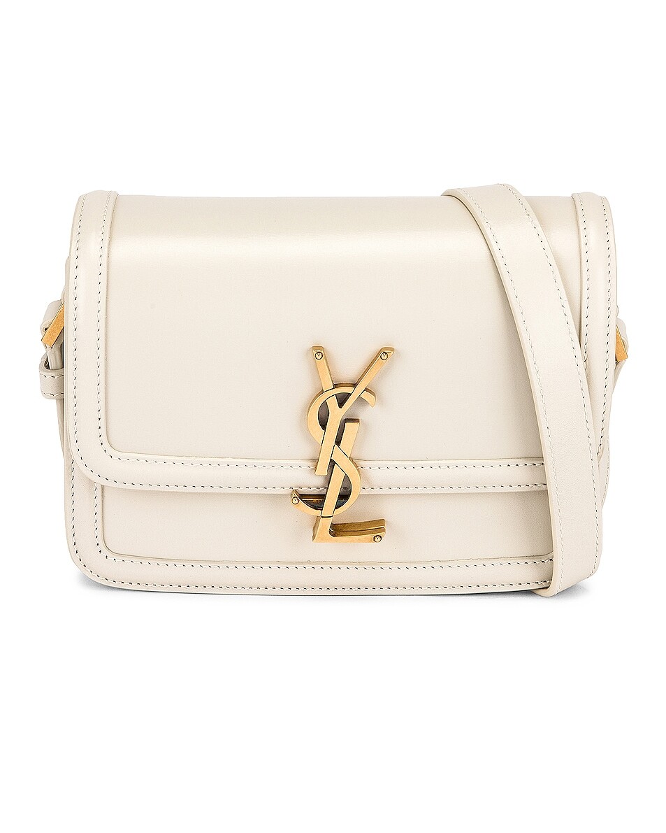 

Сумка кросс-боди Saint Laurent Small Solferino Satchel, цвет Crema Soft