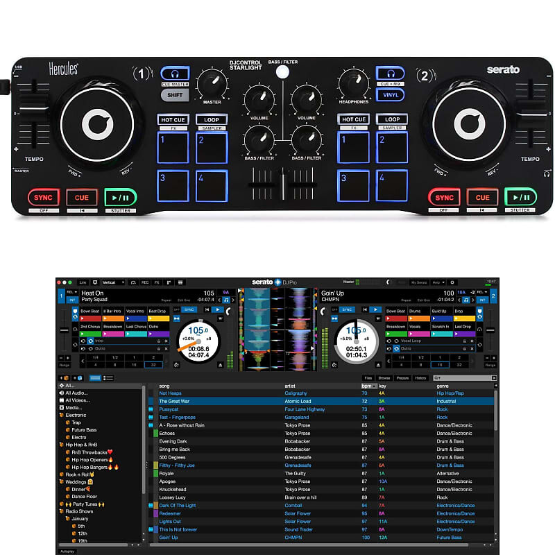 

DJ-Контроллер Hercules DJ DJContStarBn