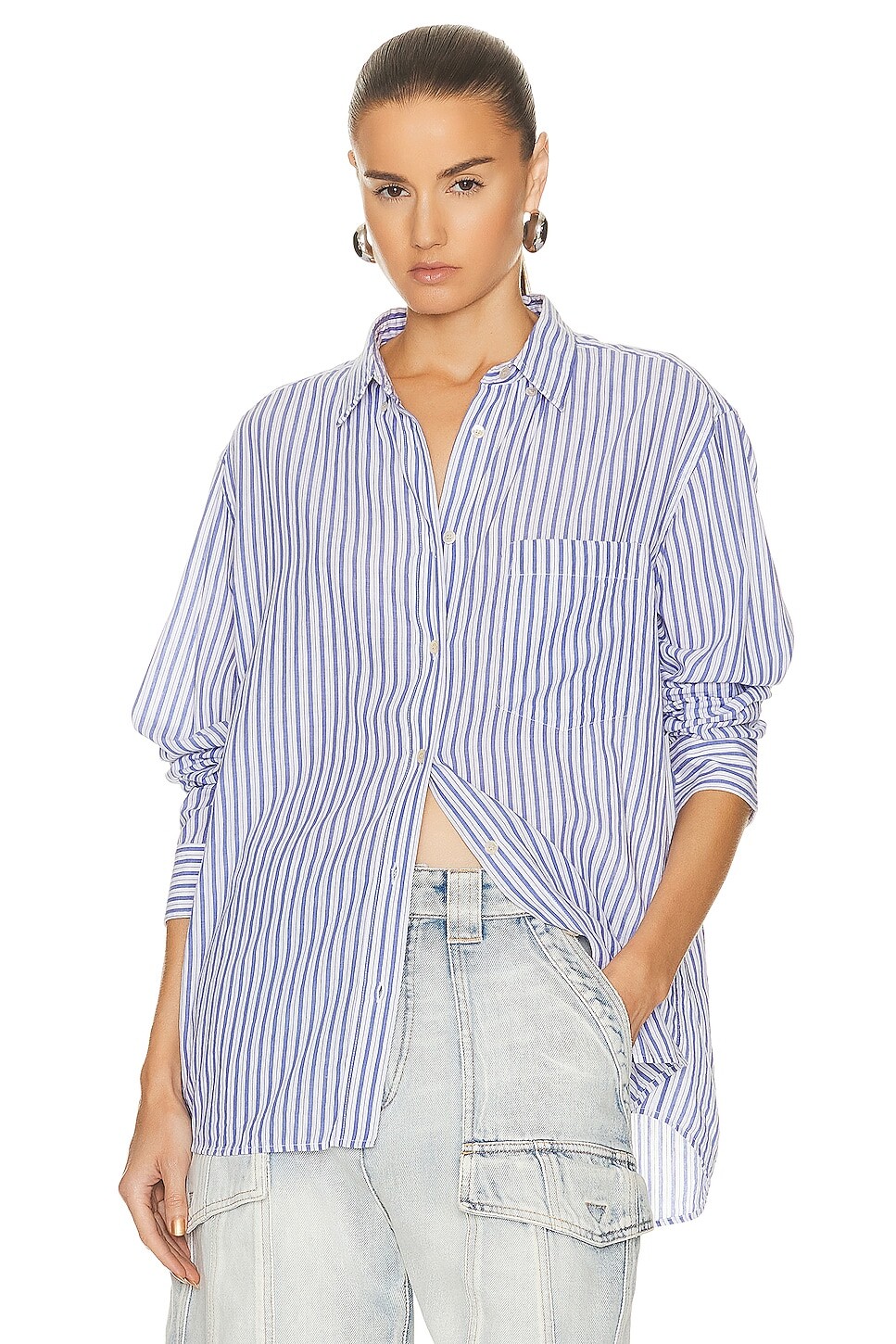

Рубашка Isabel Marant Etoile Esola, цвет Azure