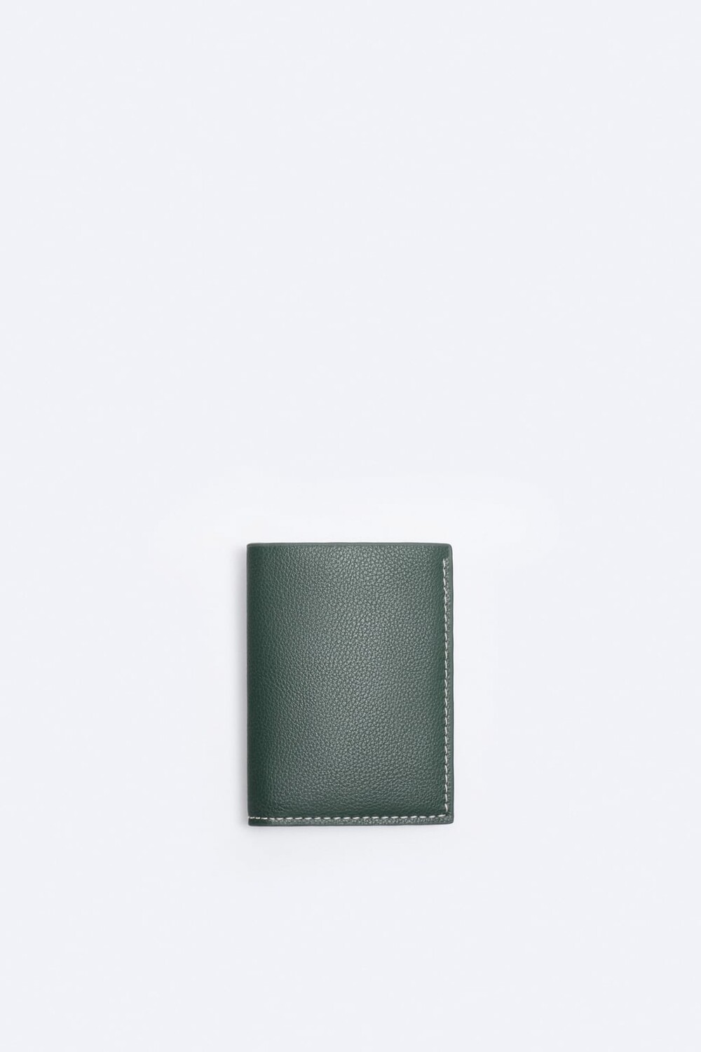 

Кошелек с отстрочкой ZARA, зеленый