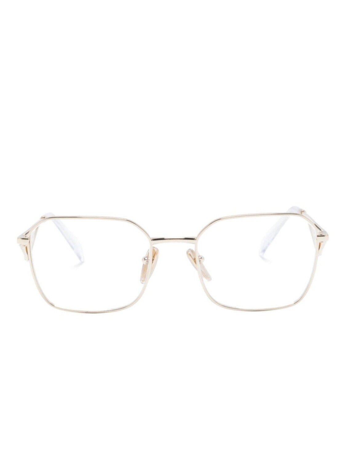 

Prada Eyewear очки в квадратной оправе с логотипом, нейтральный цвет