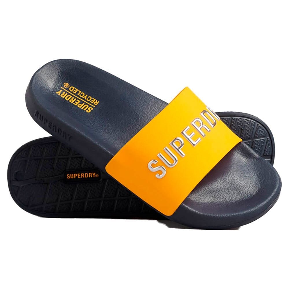 

Шлепанцы Superdry Code Logo Vegan Pool, желтый