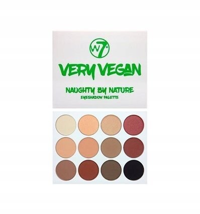

Палитра теней для век, тени для век Very Vegan Naughty By Nature W7, нюд