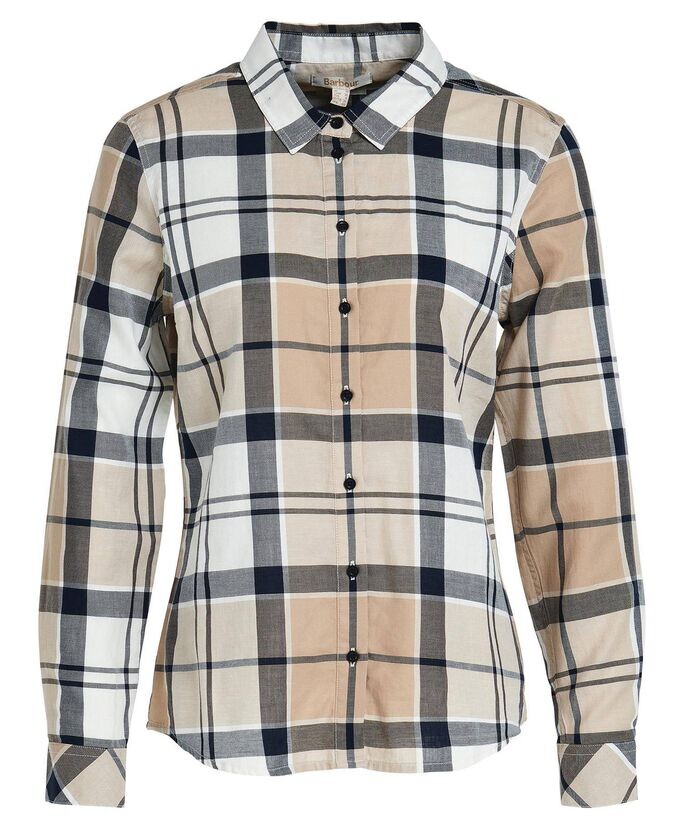 

Блузка-Рубашка из хлопка Bredon с длинными рукавами Barbour, бежевый