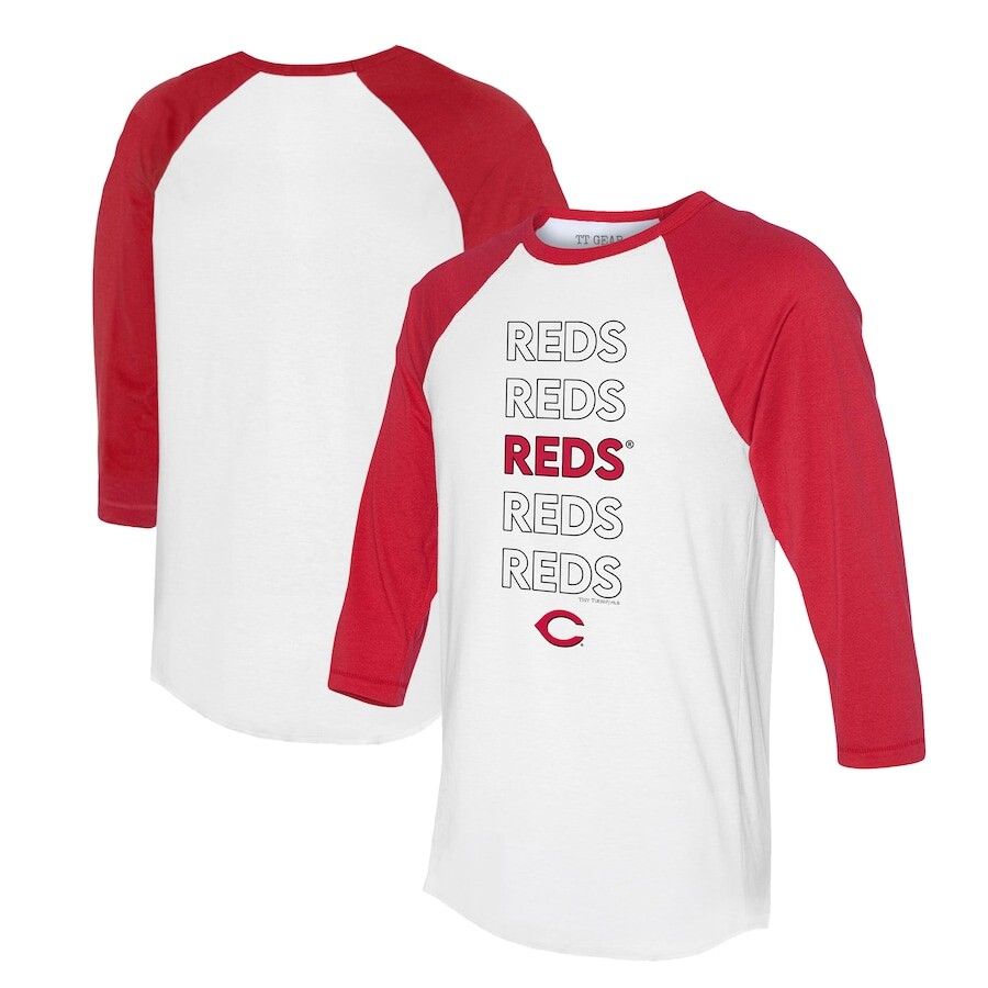 

Футболка с длинным рукавом Tiny Turnip Cincinnati Reds, белый