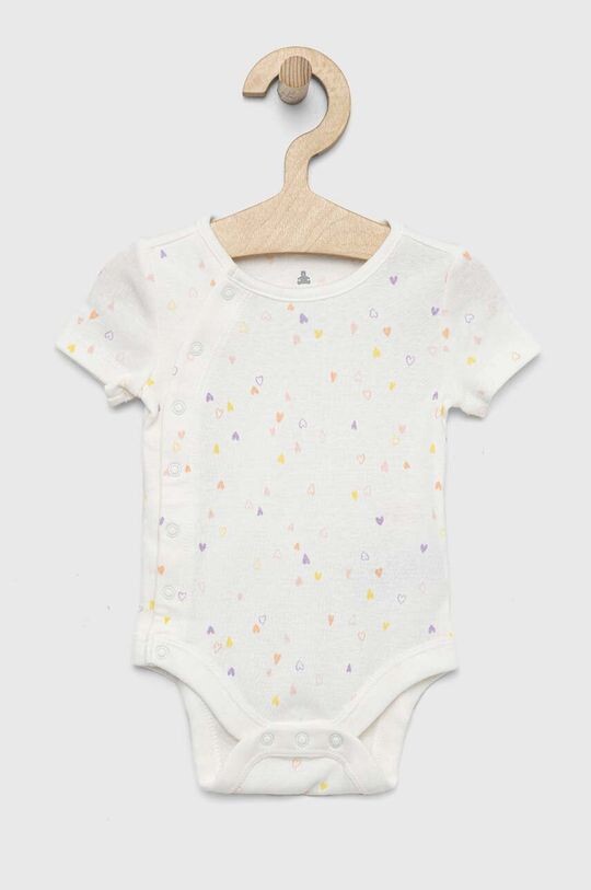 

Хлопковое боди для новорожденных Gap, белый