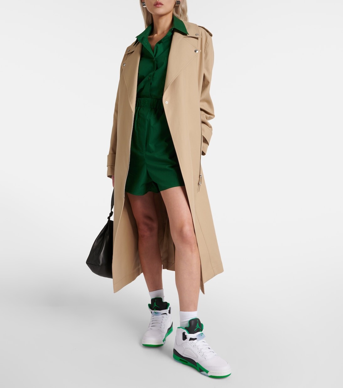 

Кожаные кроссовки Air Jordan 5 Nike, белый