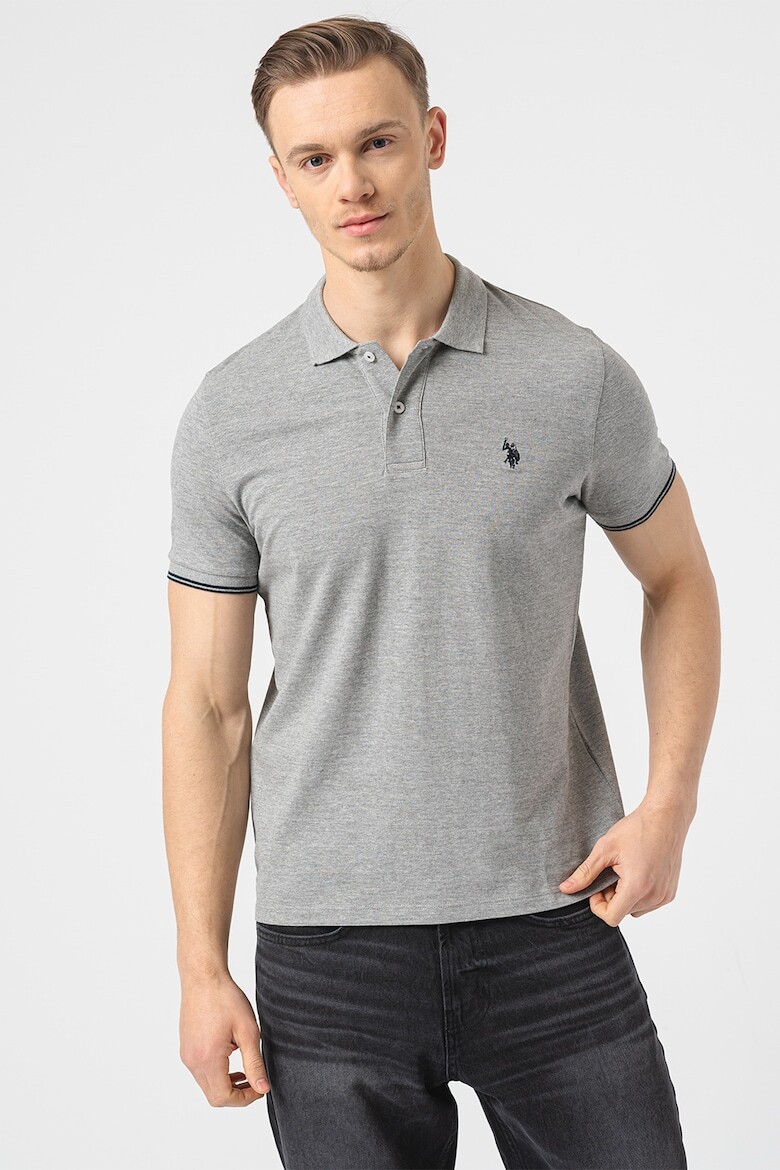 

Футболка с воротником U S Polo Assn , серый