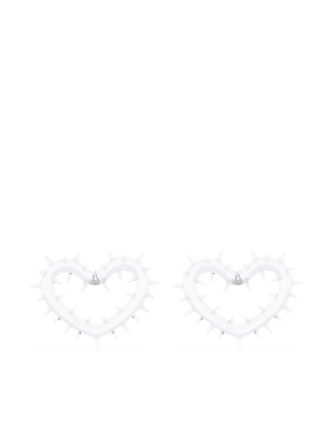 

Прозрачные серьги Spiky Heart Hugo Kreit, нейтральный цвет