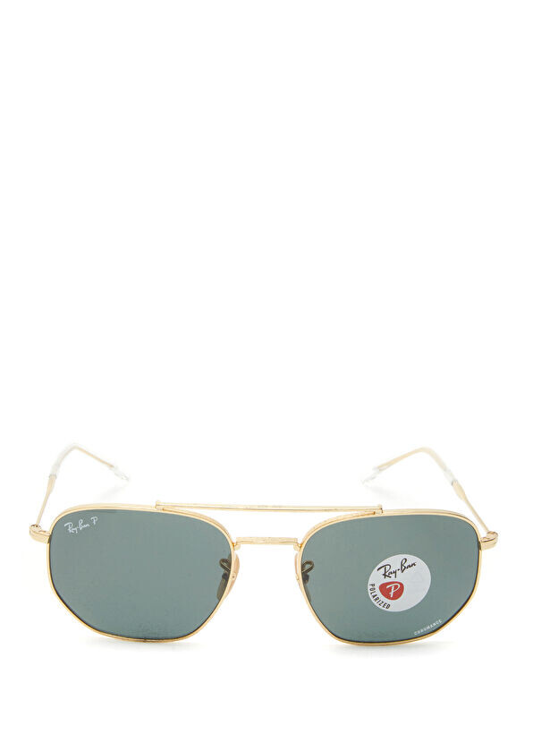 

Золотые солнцезащитные очки антрацитового цвета Ray-Ban, мультиколор