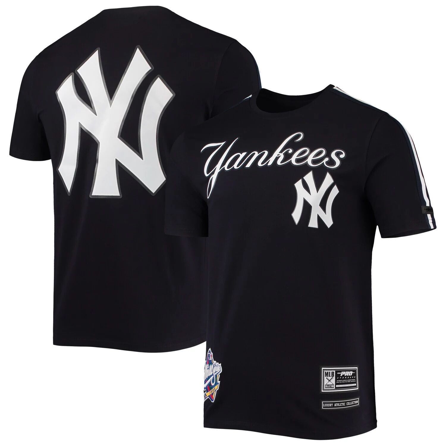 

Мужская темно-синяя футболка Pro Standard New York Yankees с лентой, Синий