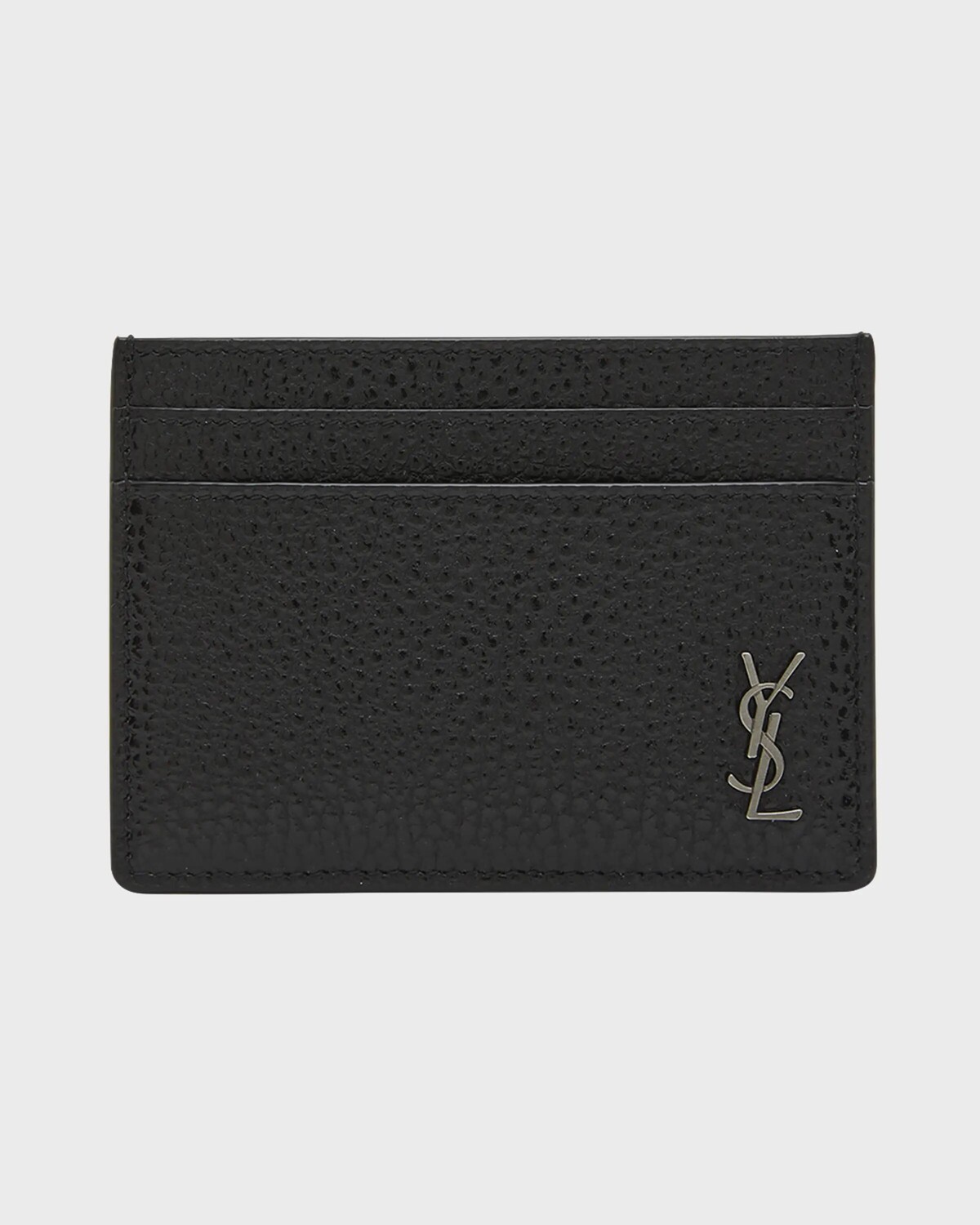 

Мужской маленький визитница Cassandre из шагреневой кожи Saint Laurent, цвет Nero