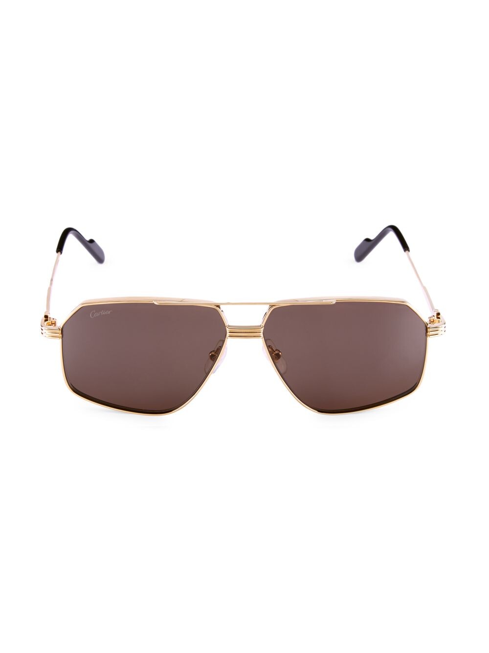 

Солнцезащитные очки-пилоты Core Range 61MM Cartier, золотой