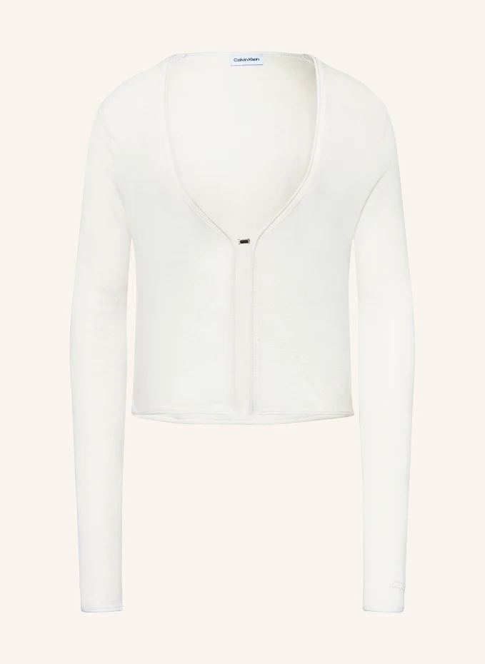 

Кардиган с льном Calvin Klein, бежевый