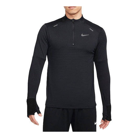 футболка adidas solid color logo slim fit sports training long sleeves black t shirt черный Футболка Men's Nike Sports Logo Solid Color Stand Collar Long Sleeves Black T-Shirt, черный