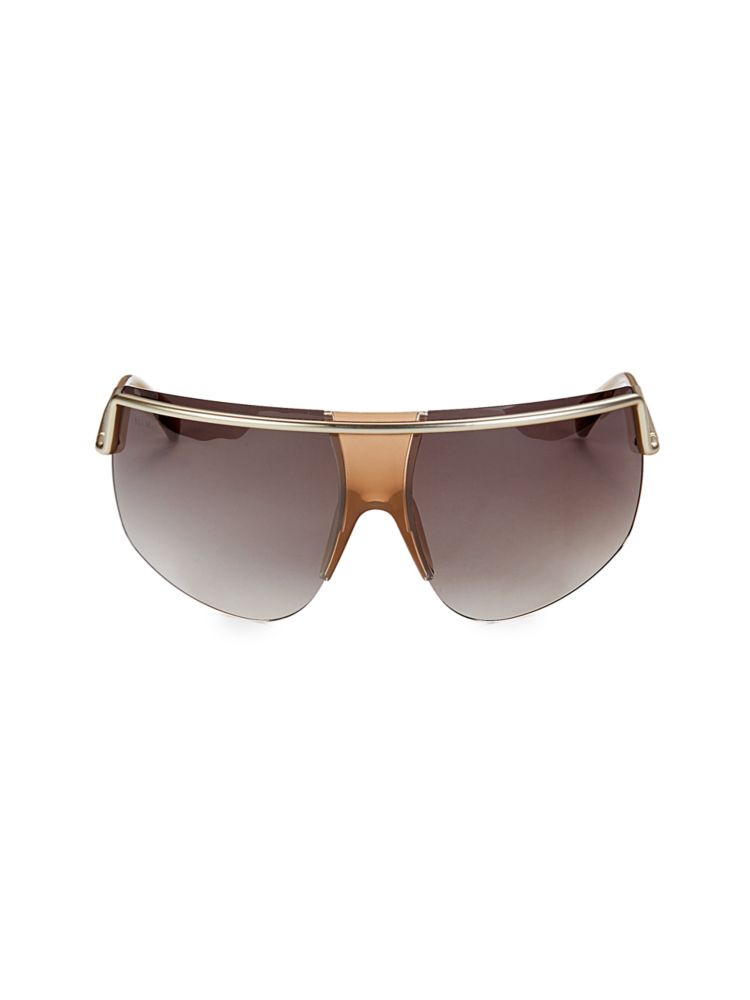 Солнцезащитные очки 70MM Max Mara, коричневый очки солнцезащитные max mara mm wand i szj