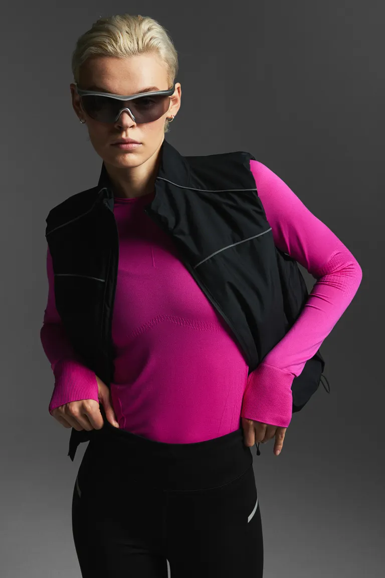 

Бесшовная спортивная блузка от drymove H&M, красный