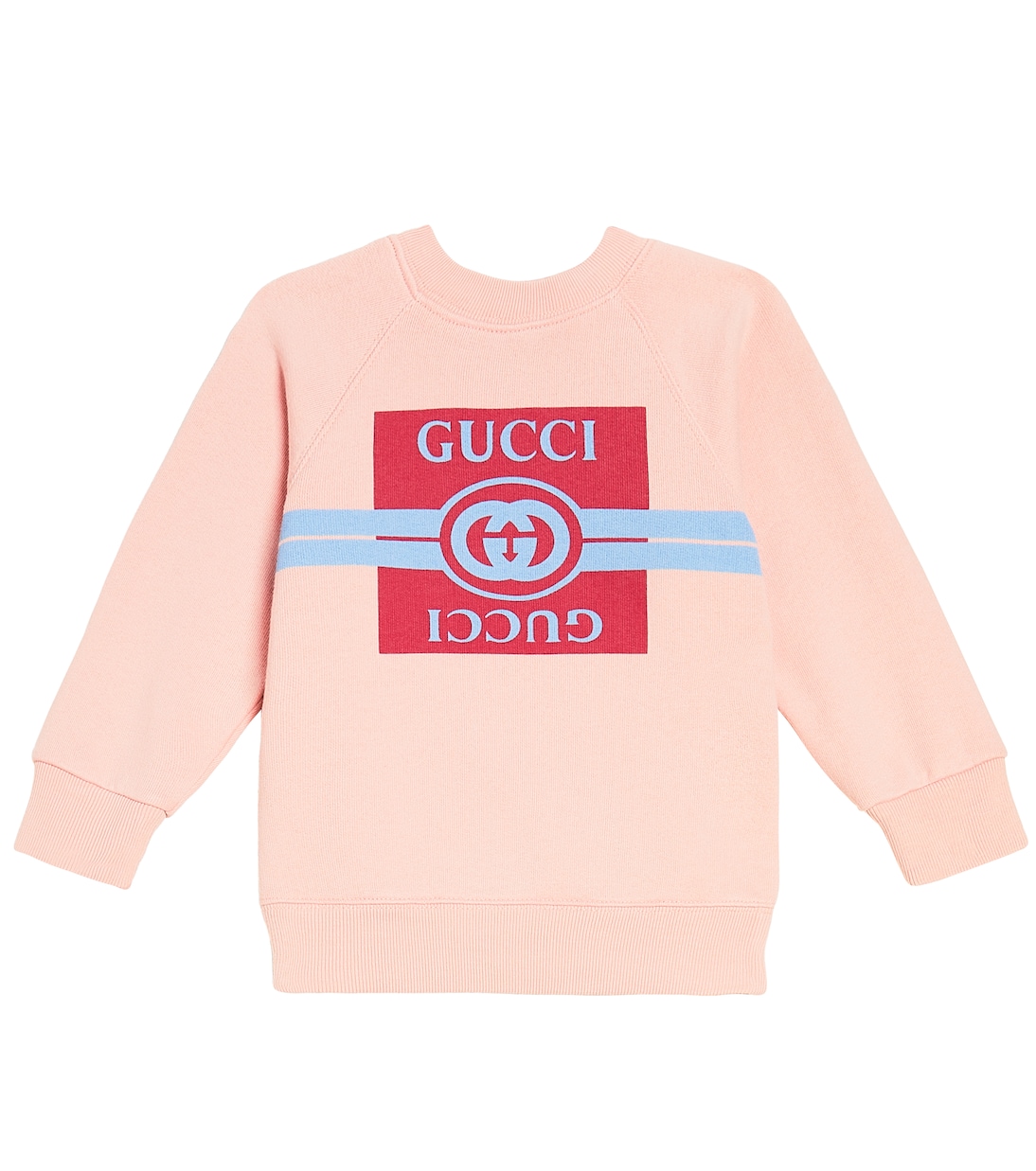 Толстовка из хлопкового джерси с логотипом baby Gucci Kids, розовый