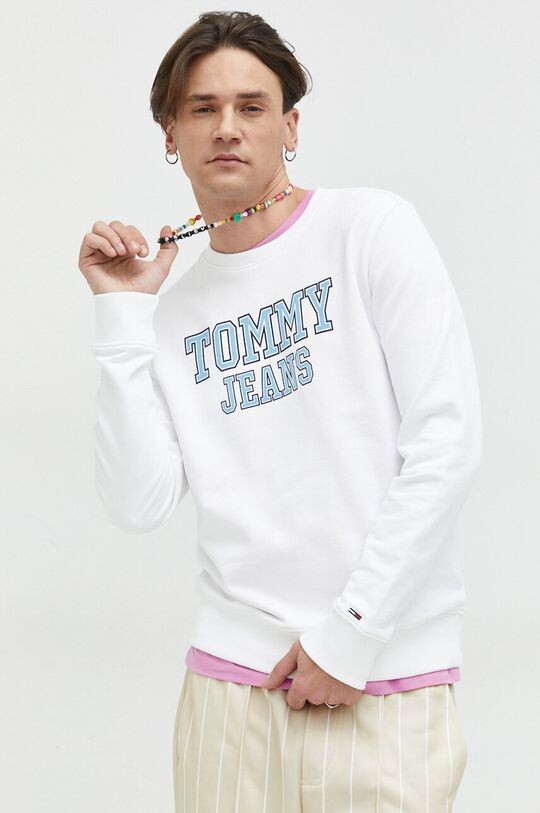 

Хлопковая толстовка Tommy Jeans, белый