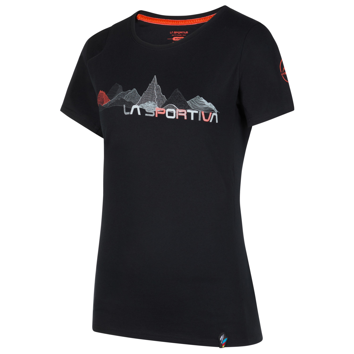 Футболка La Sportiva Women's Peaks, цвет Black/Cherry Tomato ск 115 чарующий пейзаж мп студия