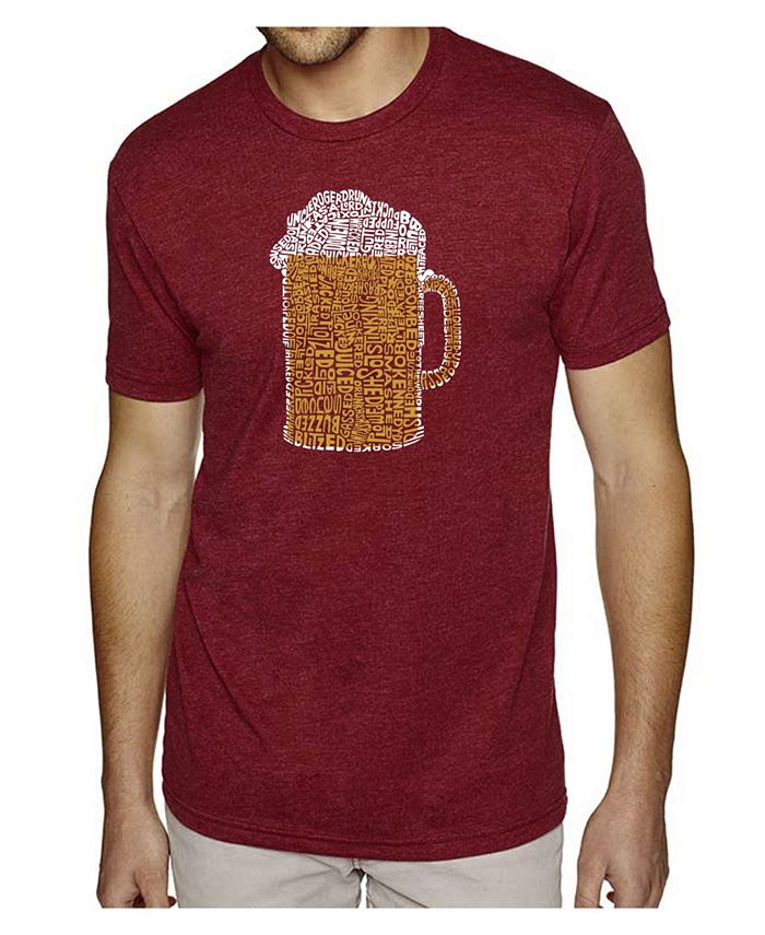 Мужская футболка премиум-класса Word Art — жаргонные термины, обозначающие «быть впустую» LA Pop Art, красный набор пивных кружек 0 5л осз люминарк дрезден