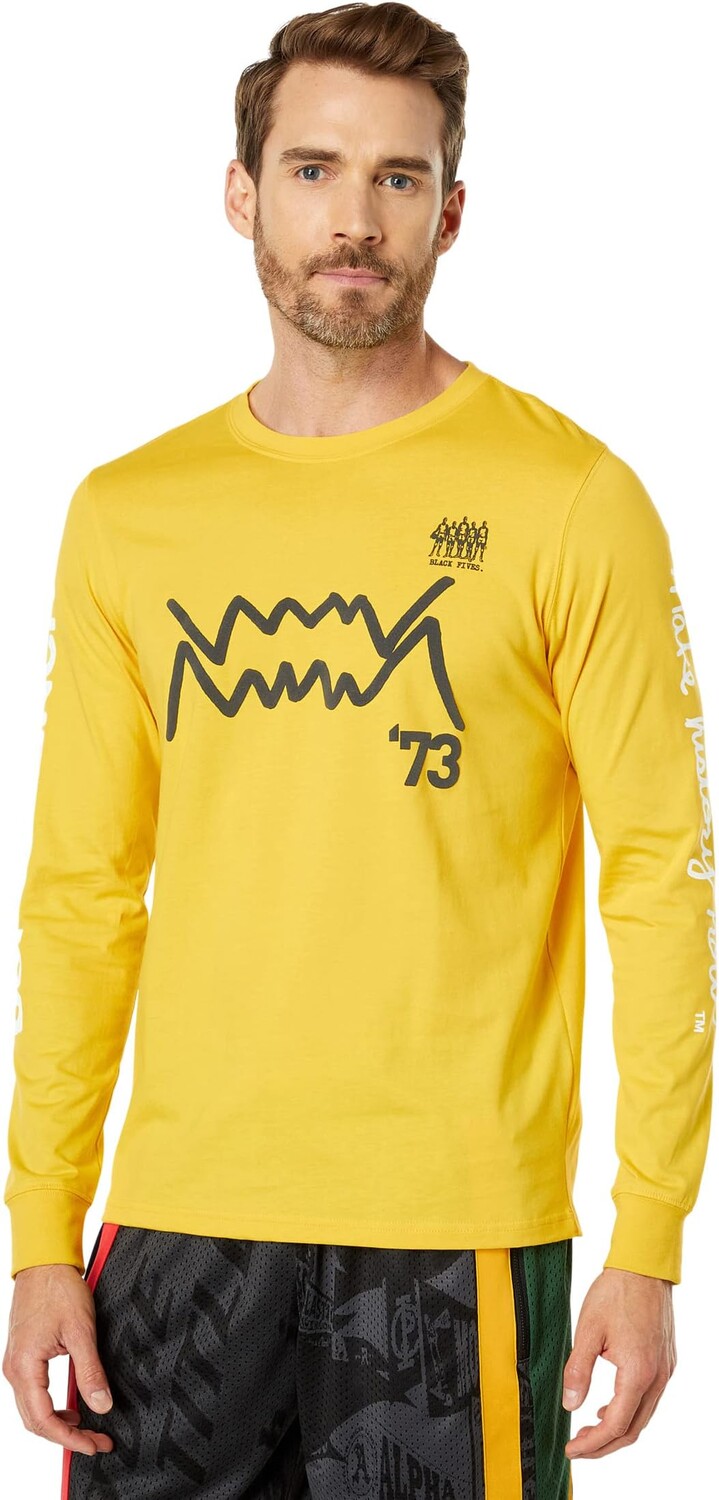 

Черная футболка с длинными рукавами 5'S PUMA, цвет Maize, Черный